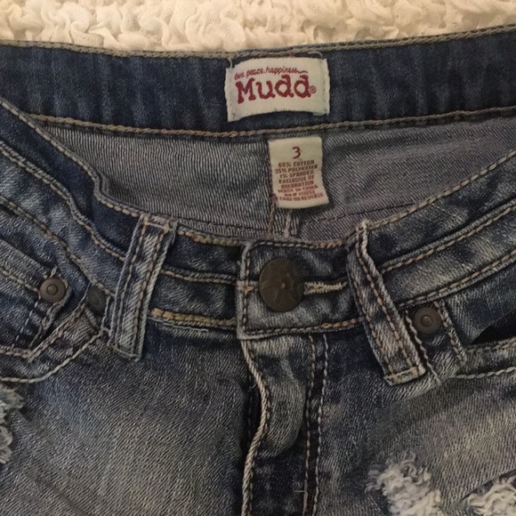 Denim Short Shorts - Picture 2 of 4